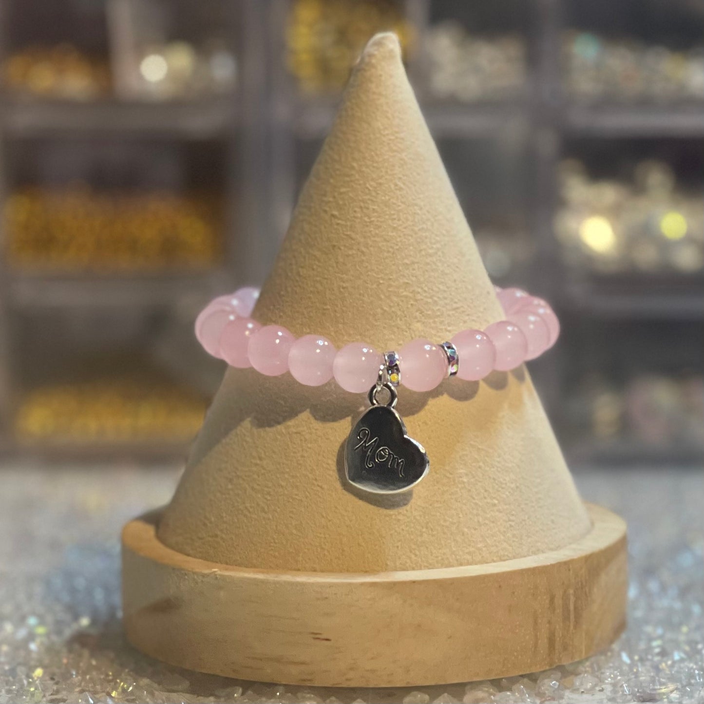 Rose Quartz 8mm crystal bracelet