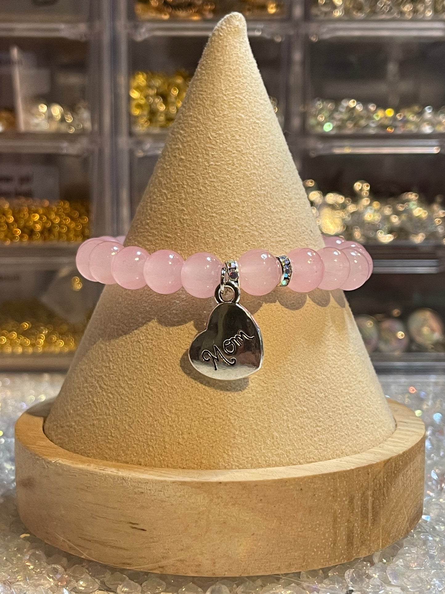Rose Quartz 8mm crystal bracelet